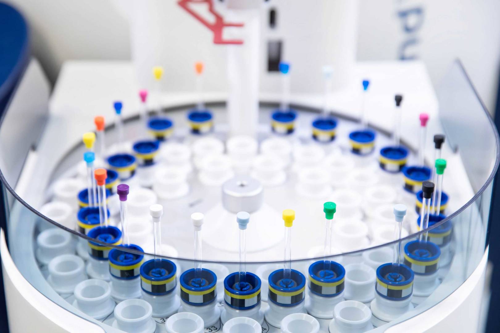 Automatization allow samples to be analyzed 24 h per day; automatic workflows can both process, archive and dissseminate data to researchers inside and outside the company.